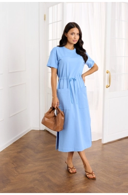 Платье RomGil РП0052-ХЛ4 голубой  Платье RomGil РП0052-ХЛ4 голубой