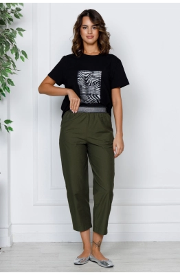 Брюки RomGil РТ0016-ХЛ4 оливковый  Брюки RomGil РТ0016-ХЛ4 оливковый
