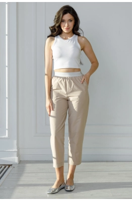 Брюки RomGil РТ0016-ХЛ4 бежевый  Брюки RomGil РТ0016-ХЛ4 бежевый