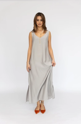 Платье RomGil РТ0064-ВИ4 серый  Платье RomGil РТ0064-ВИ4 серый