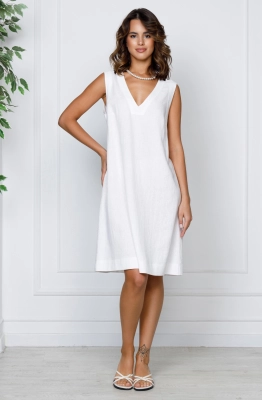 Платье RomGil РТ0066-ЛВ4 белый  Платье RomGil РТ0066-ЛВ4 белый