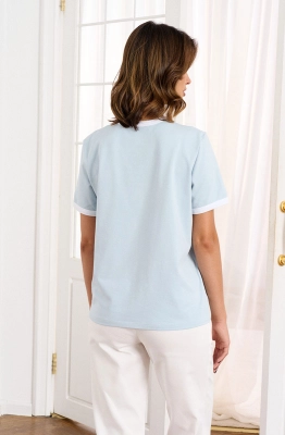 Джемпер RomGil РП0056-ХЛ4 голубой  Джемпер RomGil РП0056-ХЛ4 голубой