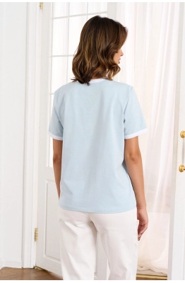 Джемпер RomGil РП0056-ХЛ4 голубой Джемпер RomGil РП0056-ХЛ4 голубой