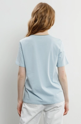 Джемпер RomGil РП0057-ХЛ4 голубой  Джемпер RomGil РП0057-ХЛ4 голубой