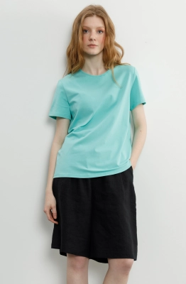 Джемпер RomGil РП0065-ХЛ4 бирюзовый  Джемпер RomGil РП0065-ХЛ4 бирюзовый