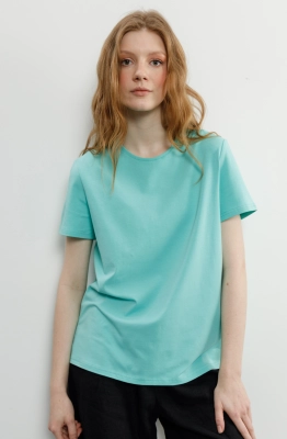 Джемпер RomGil РП0065-ХЛ4 бирюзовый  Джемпер RomGil РП0065-ХЛ4 бирюзовый