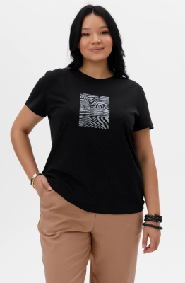 Топ RomGil РП0069-ХЛ4 черный  Топ RomGil РП0069-ХЛ4 черный