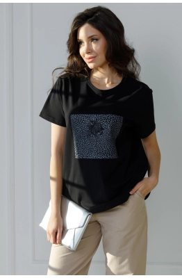 Джемпер RomGil РП0070-ХЛ4 черный 