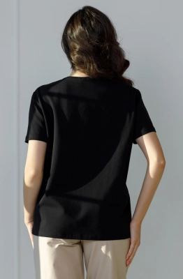 Джемпер RomGil РП0070-ХЛ4 черный  Джемпер RomGil РП0070-ХЛ4 черный