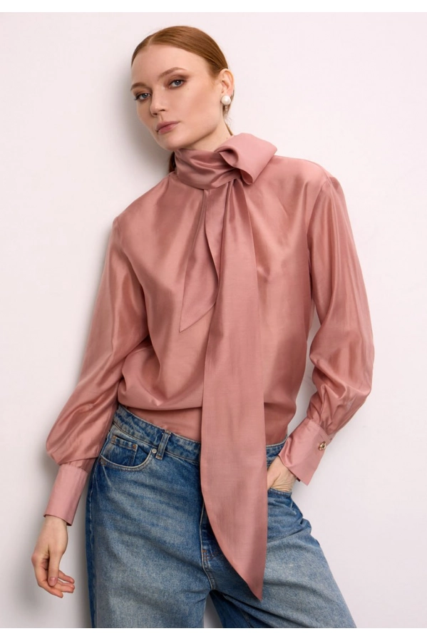 Блуза DEVITA 6028-1 пудра Блуза DEVITA 6028-1 пудра