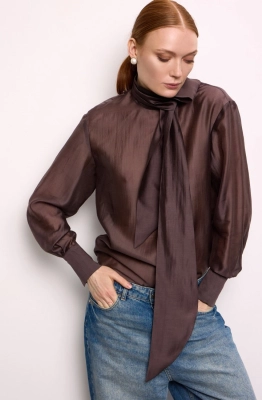 Блуза DEVITA 6028-1 шоколад 
