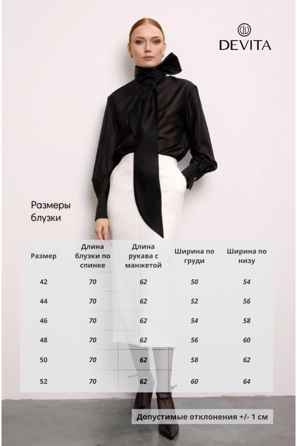 Блуза DEVITA 6028-1 черный
