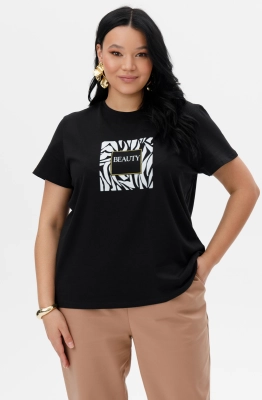 Джемпер RomGil РП0074-ХЛ4 черный  Джемпер RomGil РП0074-ХЛ4 черный