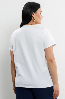 Джемпер RomGil РП0074-ХЛ4 белый  Джемпер RomGil РП0074-ХЛ4 белый