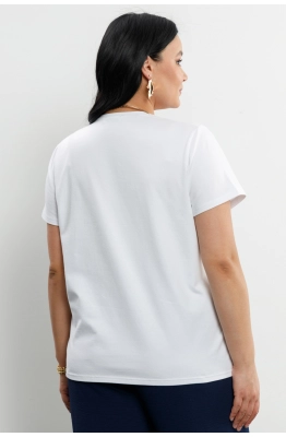 Джемпер RomGil РП0074-ХЛ4 белый Джемпер RomGil РП0074-ХЛ4 белый