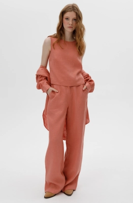 Брюки RomGil РТ0077-ЛЕ4 коралловый  Брюки RomGil РТ0077-ЛЕ4 коралловый