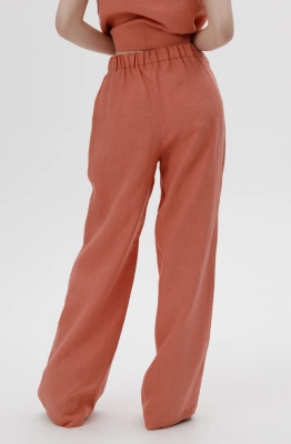 Брюки RomGil РТ0077-ЛЕ4 коралловый  Брюки RomGil РТ0077-ЛЕ4 коралловый