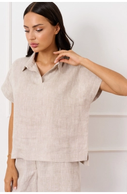 Блуза RomGil РТ0084-ЛЕ4 бежевый 