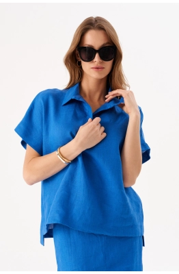 Блуза RomGil РТ0084-ЛЕ4 синий 