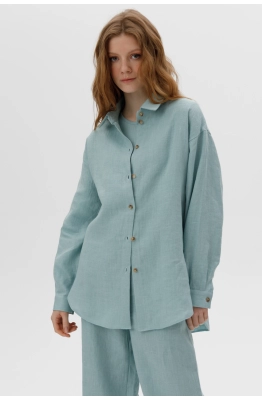Блуза RomGil РТ0095-ЛЕ4 бирюзовый 