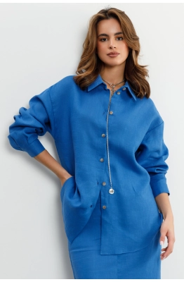 Блуза RomGil РТ0095-ЛЕ4 синий 