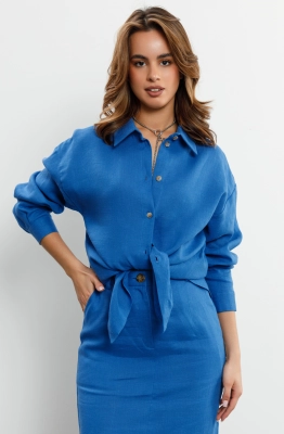 Блуза RomGil РТ0095-ЛЕ4 синий Блуза RomGil РТ0095-ЛЕ4 синий