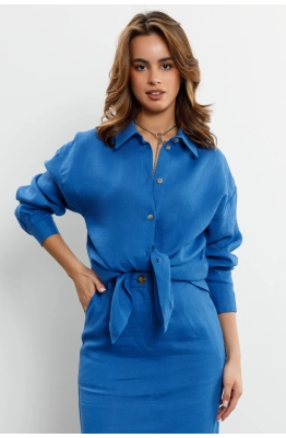 Блуза RomGil РТ0095-ЛЕ4 синий Блуза RomGil РТ0095-ЛЕ4 синий