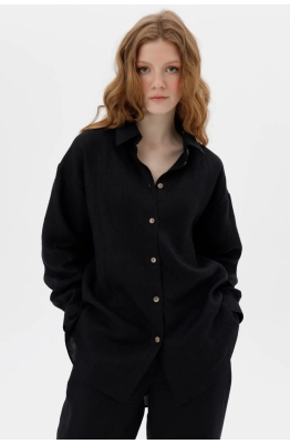 Блуза RomGil РТ0095-ЛЕ4 черный 