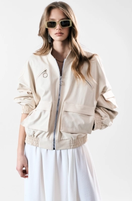 Бомбер MilMil 1197 слоновая кость  Бомбер MilMil 1197 слоновая кость