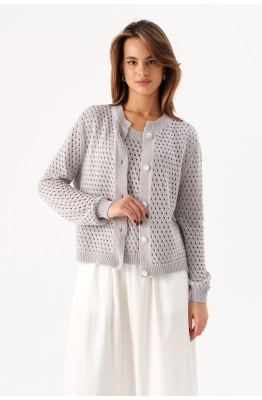 Жакет RomGil РВ0212-ХЛ4 светло-серый  Жакет RomGil РВ0212-ХЛ4 светло-серый