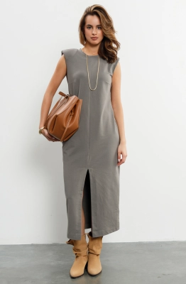 Платье RomGil РП0051-ХЛ4 пепельный  Платье RomGil РП0051-ХЛ4 пепельный