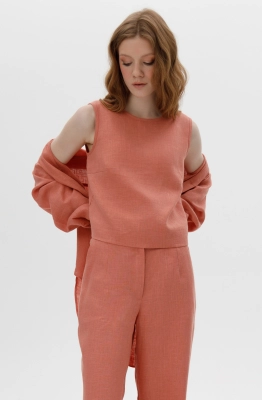 Блуза RomGil РТ0076-ЛЕ4 коралловый 