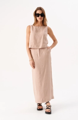 Юбка RomGil РТ0085-ЛЕ4 бежевый  Юбка RomGil РТ0085-ЛЕ4 бежевый