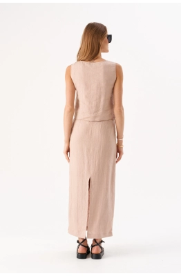 Юбка RomGil РТ0085-ЛЕ4 бежевый Юбка RomGil РТ0085-ЛЕ4 бежевый