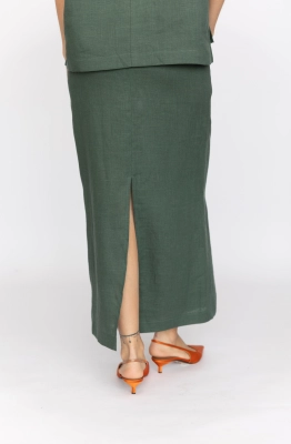 Юбка RomGil РТ0085-ЛЕ4 темно-зеленый  Юбка RomGil РТ0085-ЛЕ4 темно-зеленый