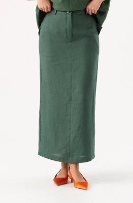 Юбка RomGil РТ0085-ЛЕ4 темно-зеленый  Юбка RomGil РТ0085-ЛЕ4 темно-зеленый