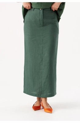 Юбка RomGil РТ0085-ЛЕ4 темно-зеленый 