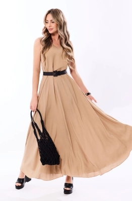 Платье Golden Valley 44163 бежевый  Платье Golden Valley 44163 бежевый