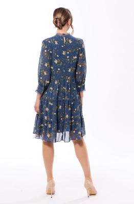 Платье Golden Valley 4881-1 голубой  Платье Golden Valley 4881-1 голубой