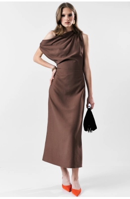 Платье MilMil 1180в шоколадный  Платье MilMil 1180в шоколадный