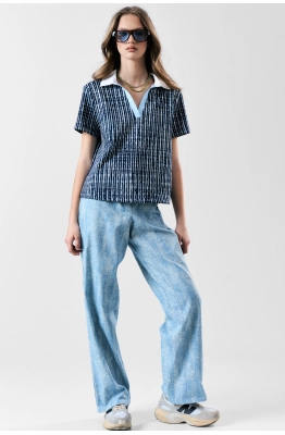 Блуза MilMil 1183 голубой 