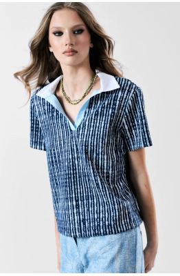 Блуза MilMil 1183 голубой 