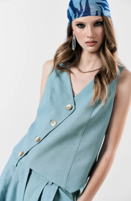 Жилет MilMil 1185-1 голубой  Жилет MilMil 1185-1 голубой