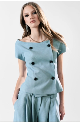 Жилет MilMil 1186-1 голубой Жилет MilMil 1186-1 голубой