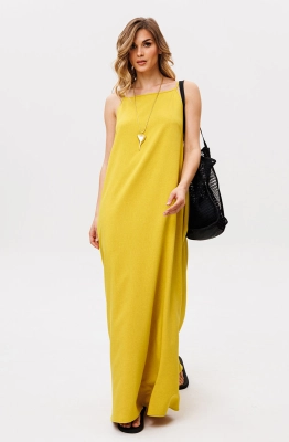 Сарафан EOLA 2871 горчица  Сарафан EOLA 2871 горчица