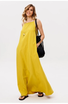 Сарафан EOLA 2871 горчица  Сарафан EOLA 2871 горчица