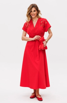 Платье EOLA 2882 красный  Платье EOLA 2882 красный