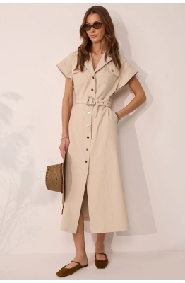 Платье Lyushe 4082 бежевый 