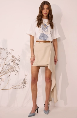 Юбка Lyushe 4099 песочный  Юбка Lyushe 4099 песочный