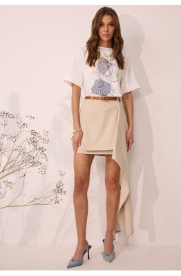Юбка Lyushe 4099 песочный  Юбка Lyushe 4099 песочный